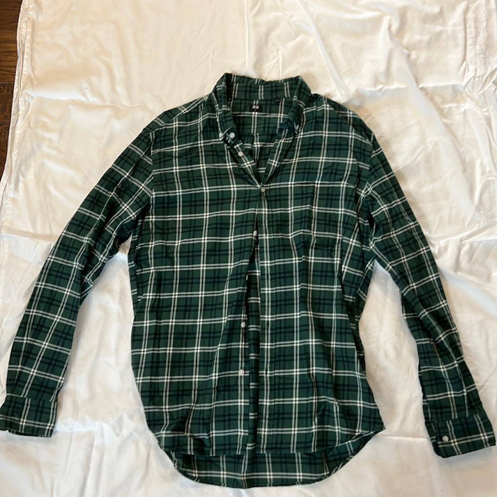 Uniqlo plaid button up
